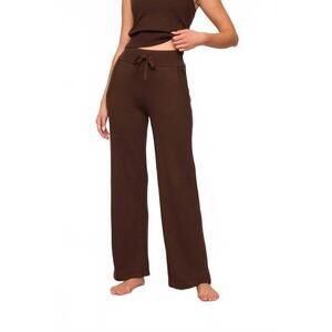 NEW EBERJEY recycled sweater pant in chocolate